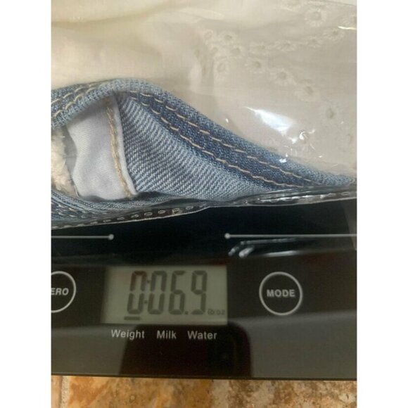 OshKosh Denim & Lace Pinafore Dress 4T - Picture 3 of 5